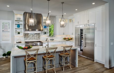 gray & white kitchen design