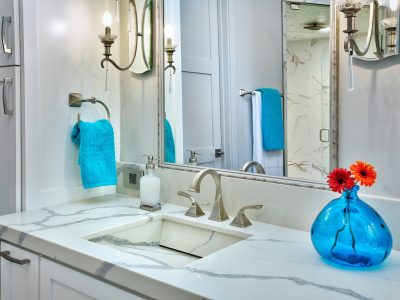 white quartz custom vanity sink-www.vkhourydesign.com