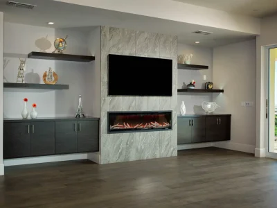 Interior-design-modern-family-room-fireplace-grey-tile-